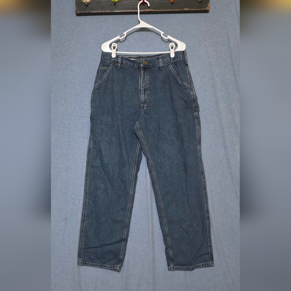 Carhartt Relaxed Fit Dark Blue Cqrpenter Jeans